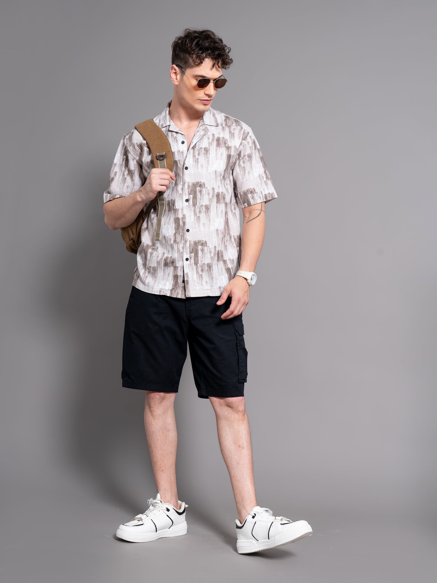 Davao Brown Waffle Shirt