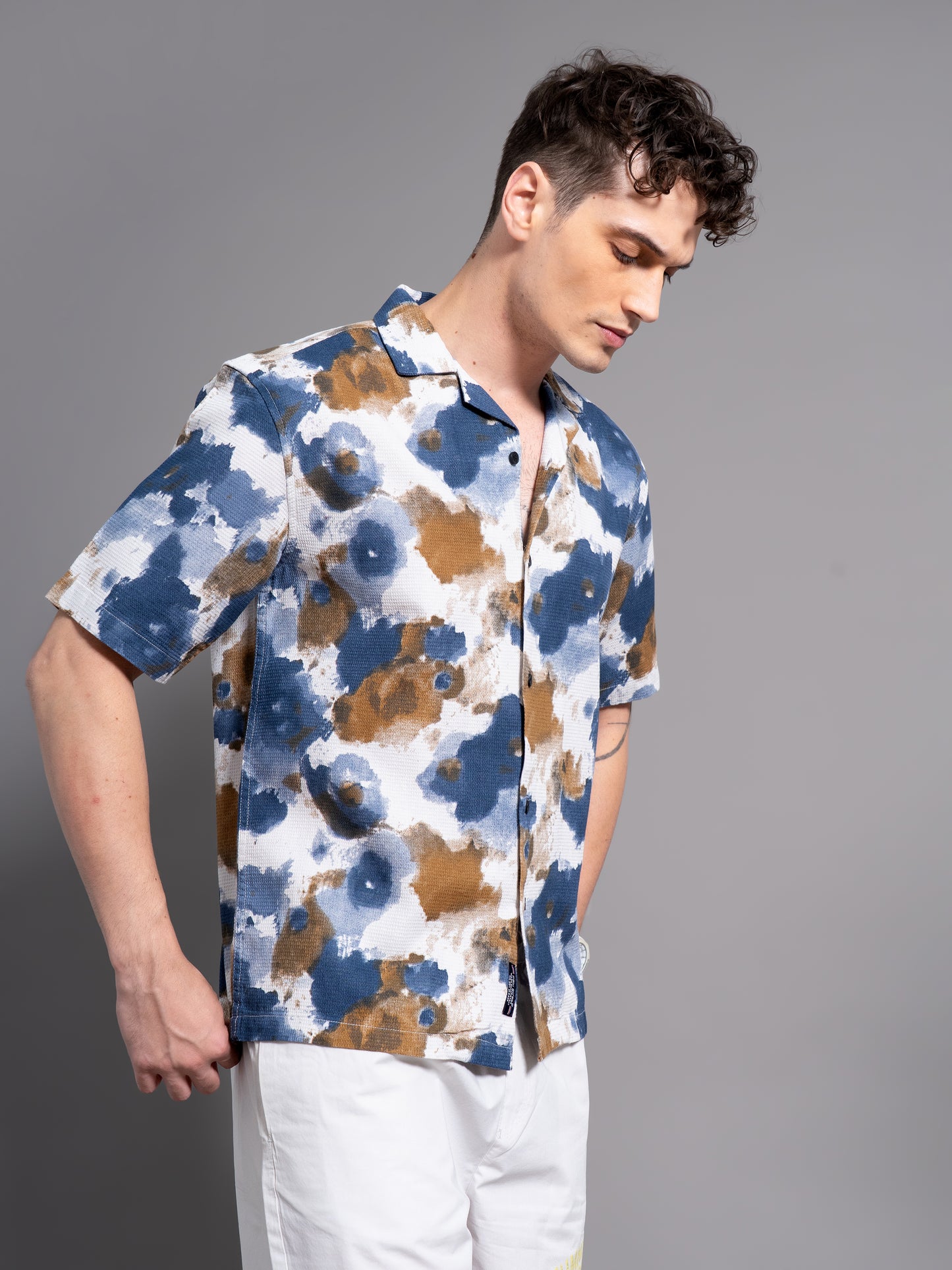 Derry Blue Waffle Shirt