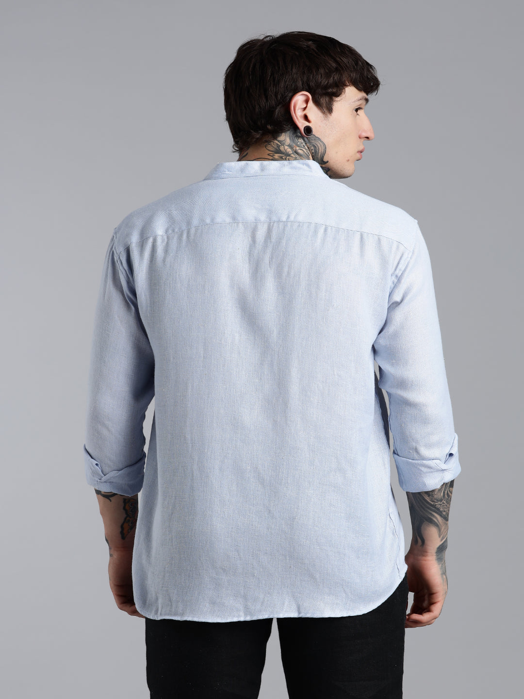 Breezy Blue Linen Shirt