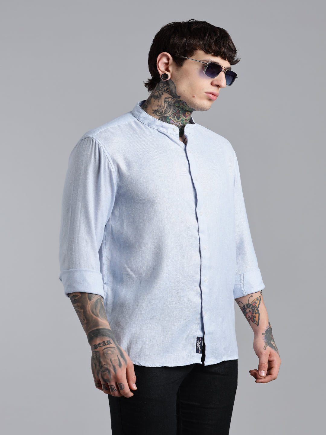 Breezy Blue Linen Shirt
