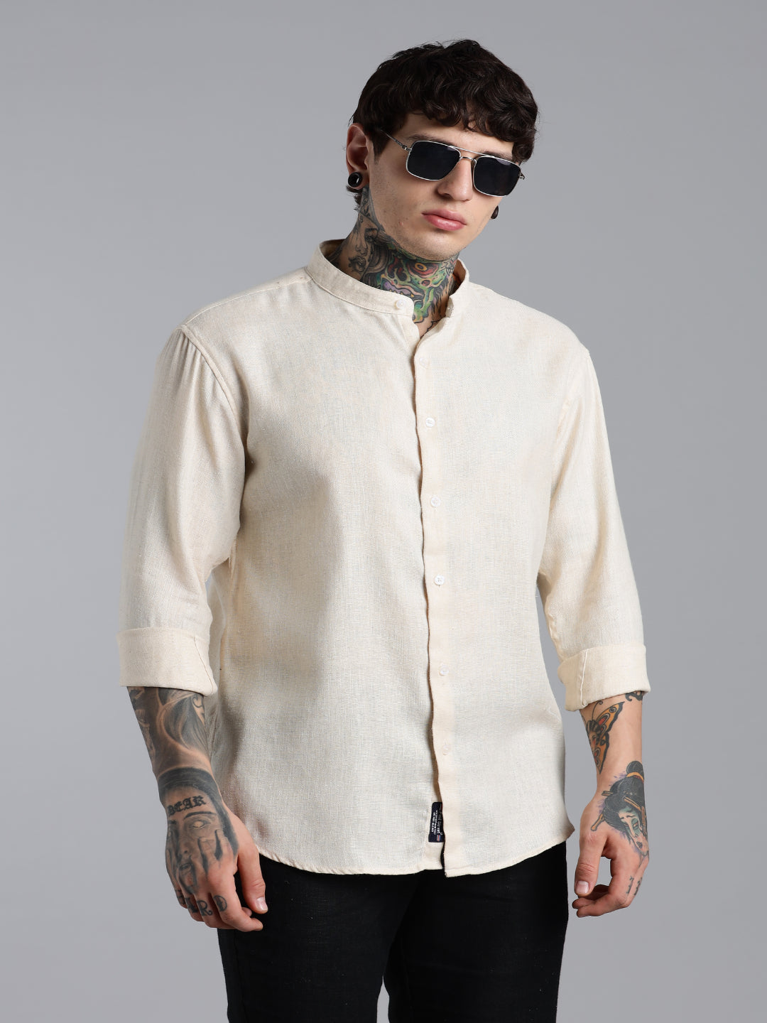 Breezy Beige Linen Shirt