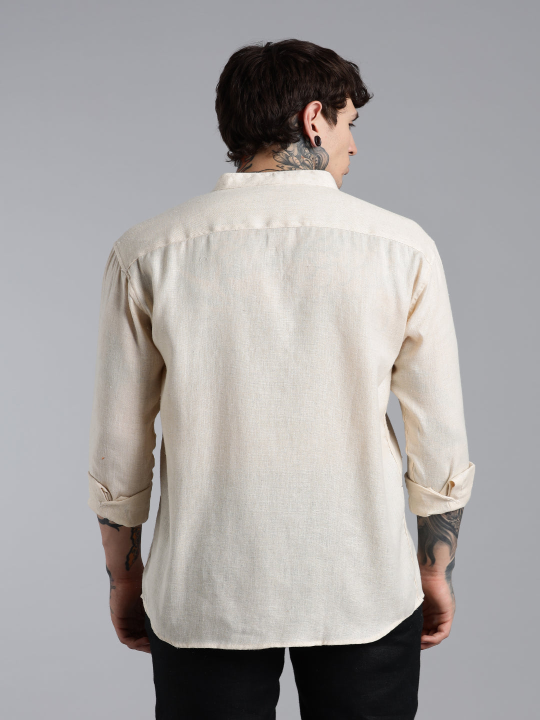 Breezy Beige Linen Shirt