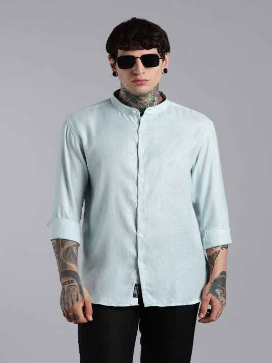 Breezy Green Linen Shirt