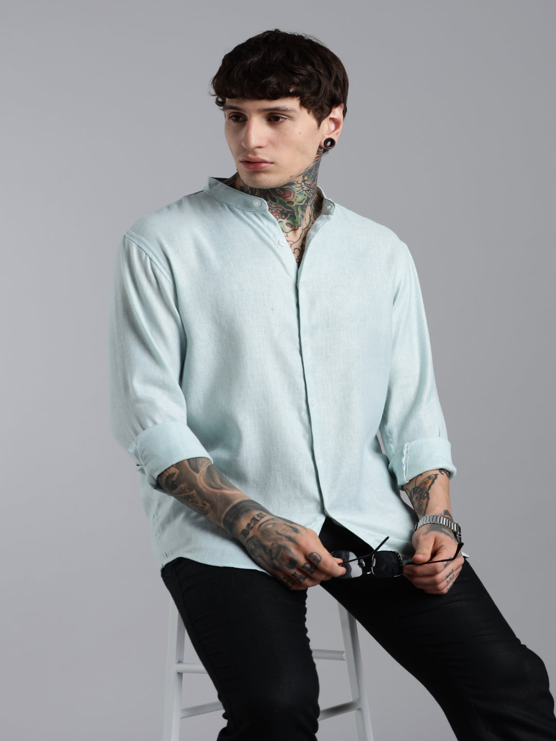 Breezy Green Linen Shirt