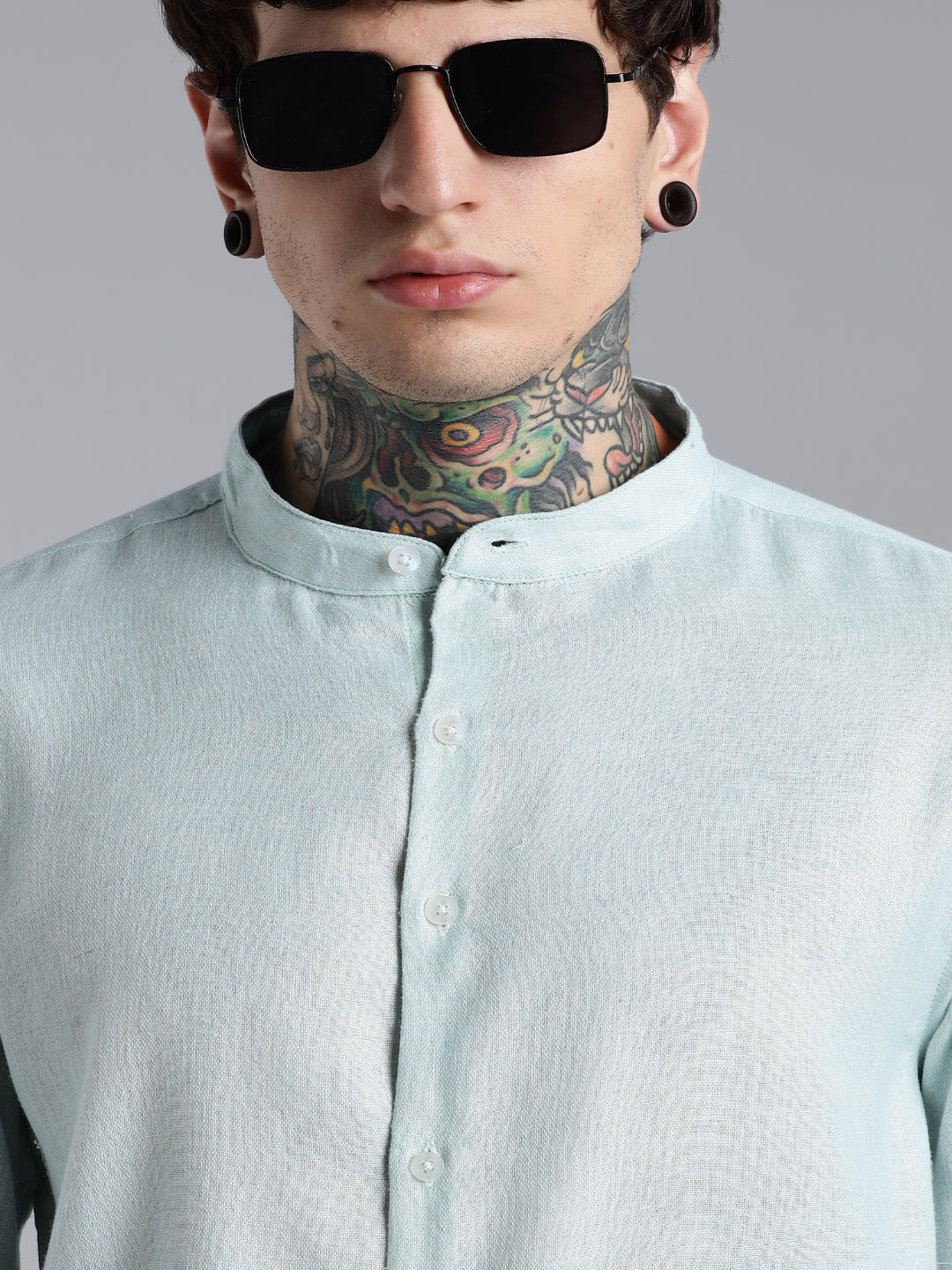 Breezy Green Linen Shirt