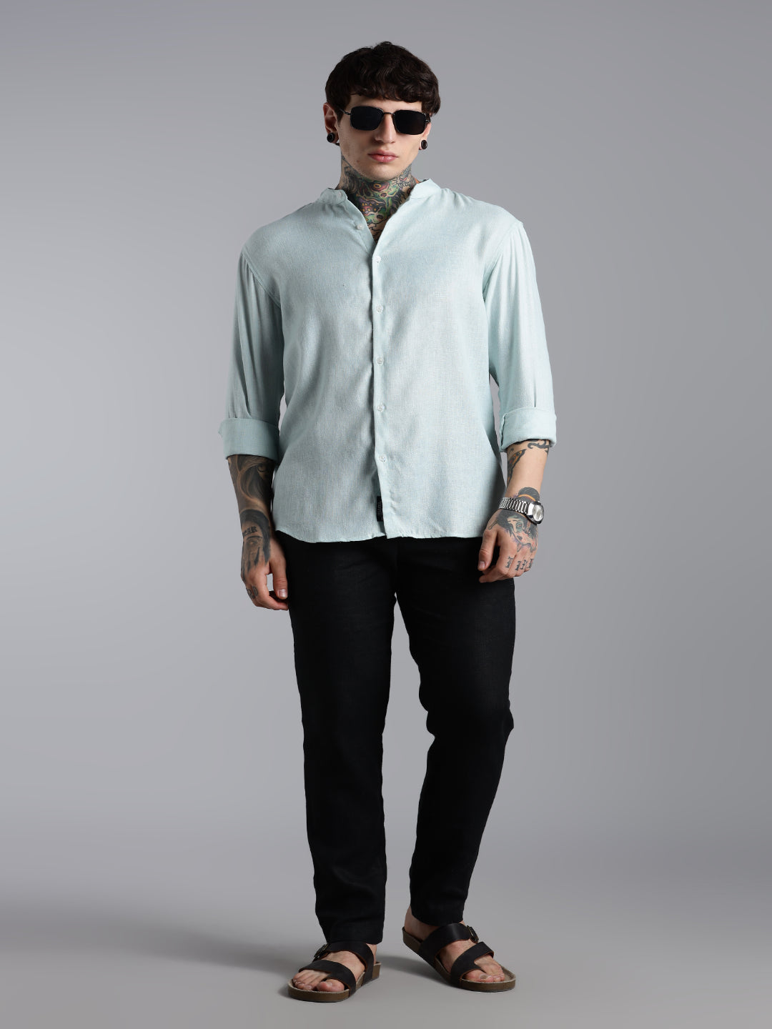 Breezy Green Linen Shirt