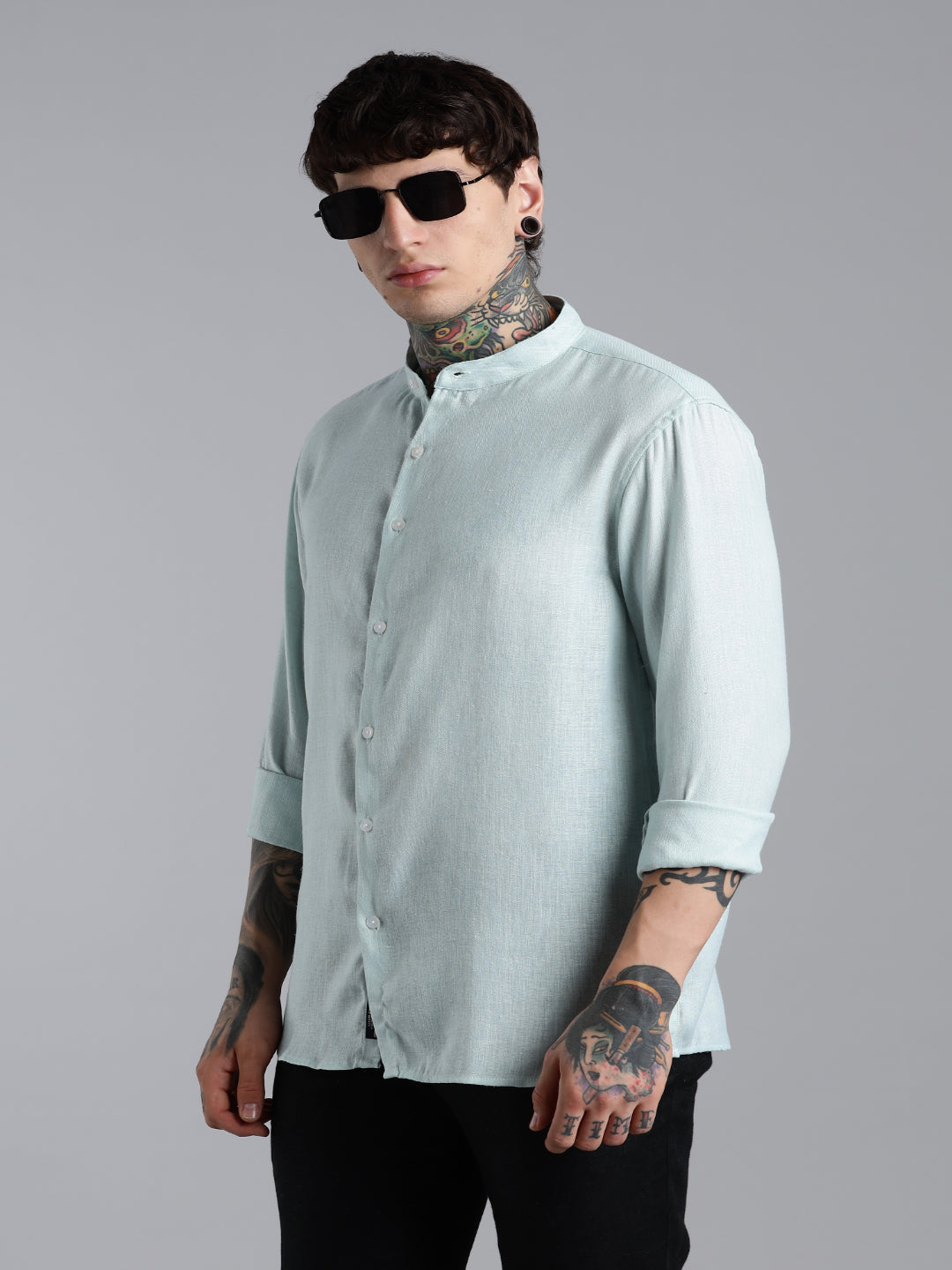 Breezy Green Linen Shirt