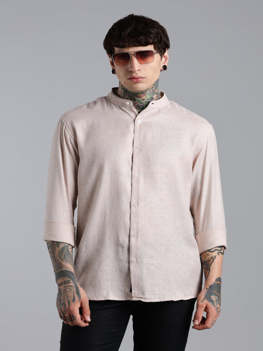 Breezy Pink Linen Shirt