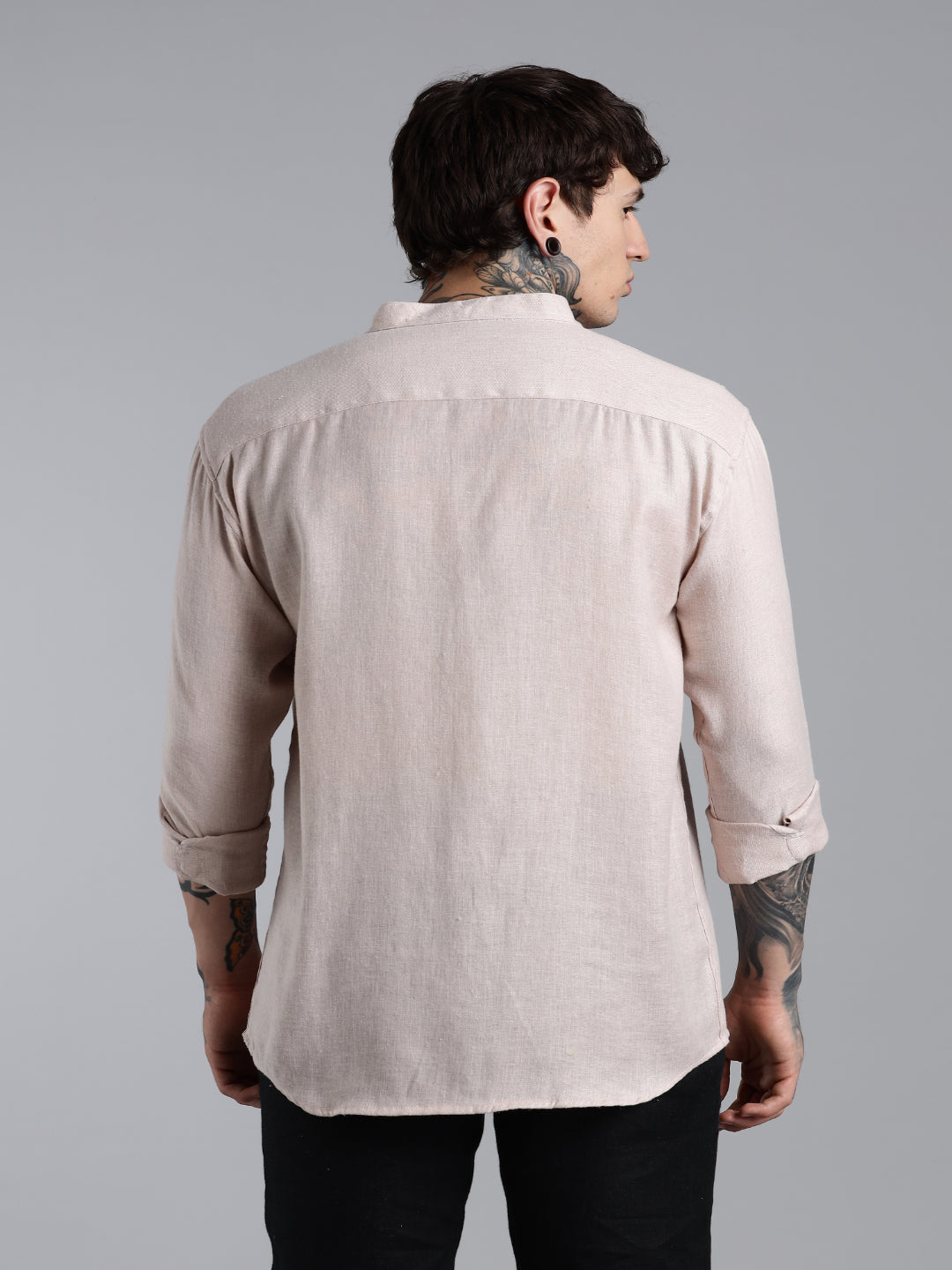 Breezy Pink Linen Shirt