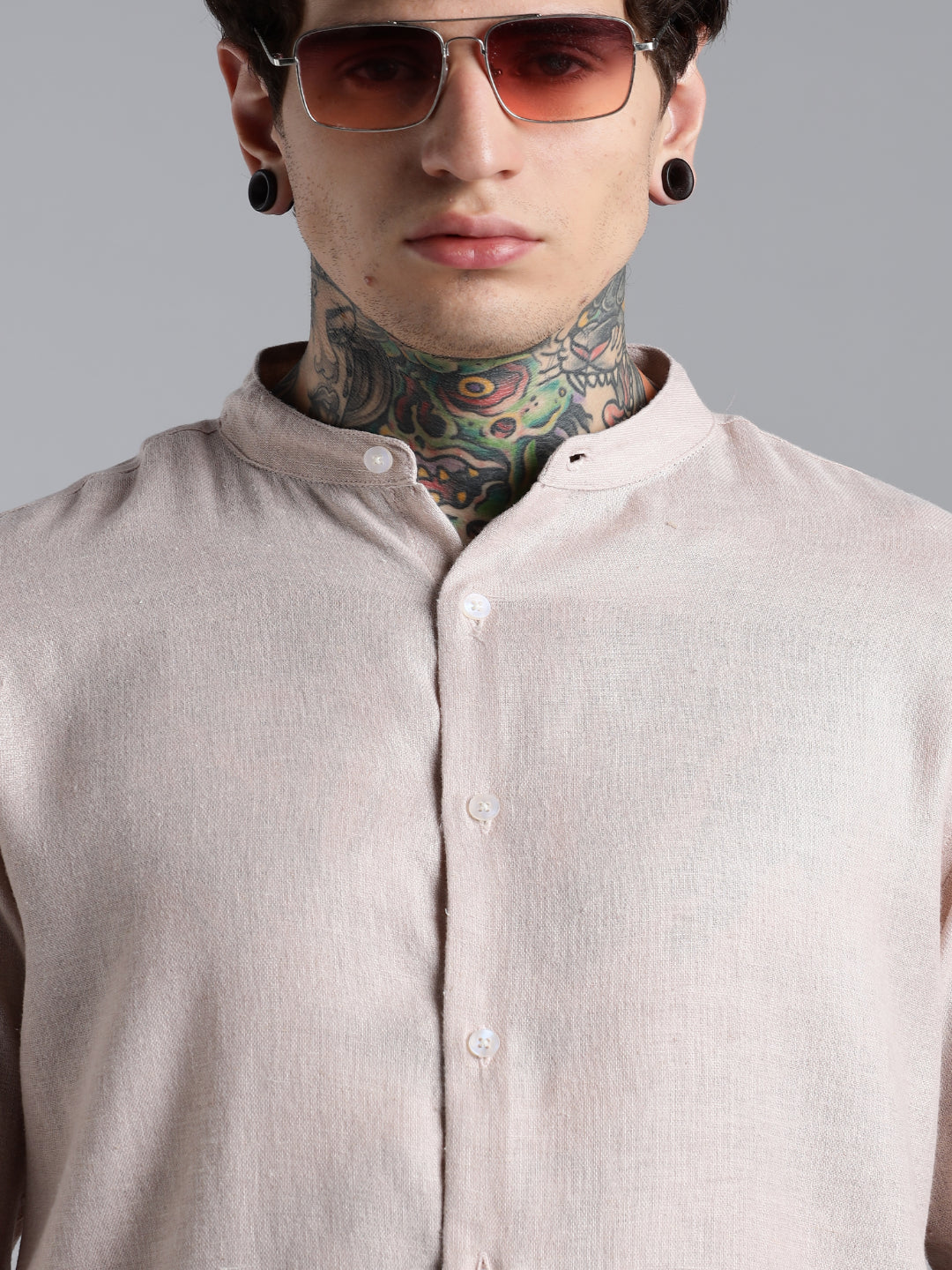 Breezy Pink Linen Shirt