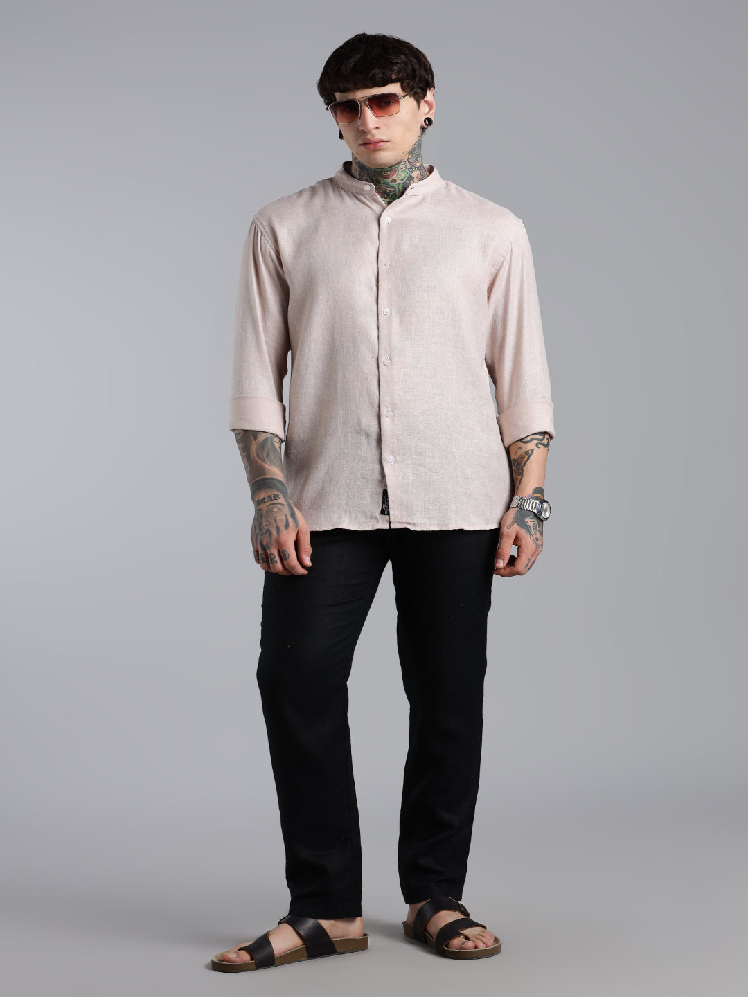 Breezy Pink Linen Shirt