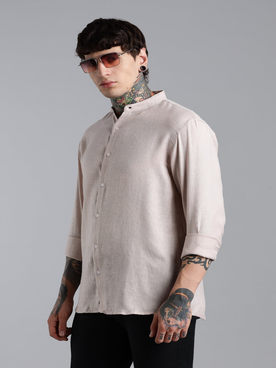 Breezy Pink Linen Shirt