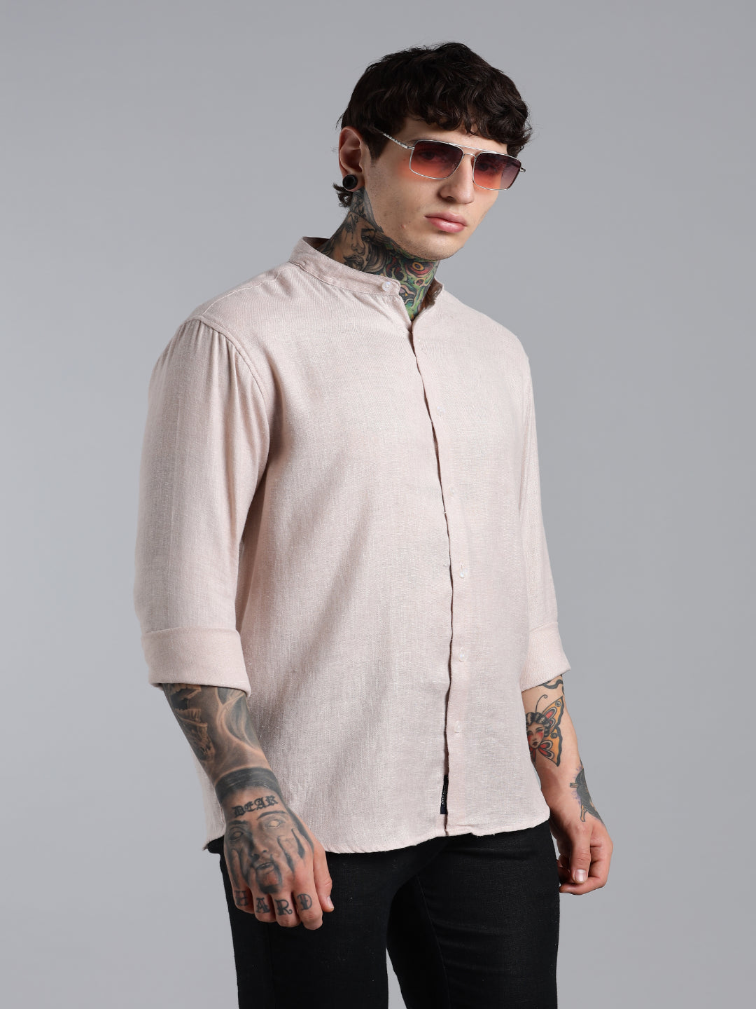 Breezy Pink Linen Shirt