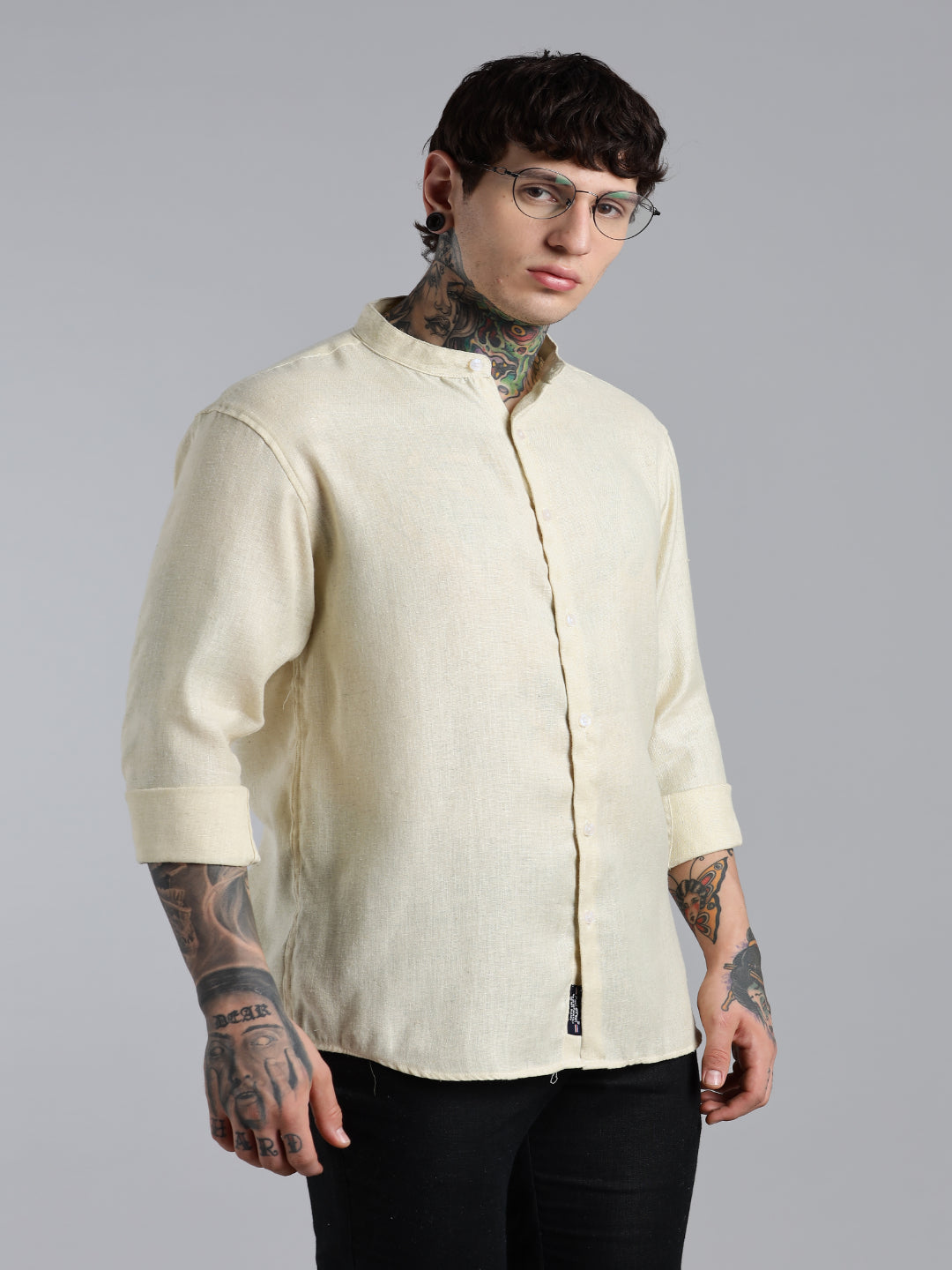 Breezy Yellow Linen Shirt