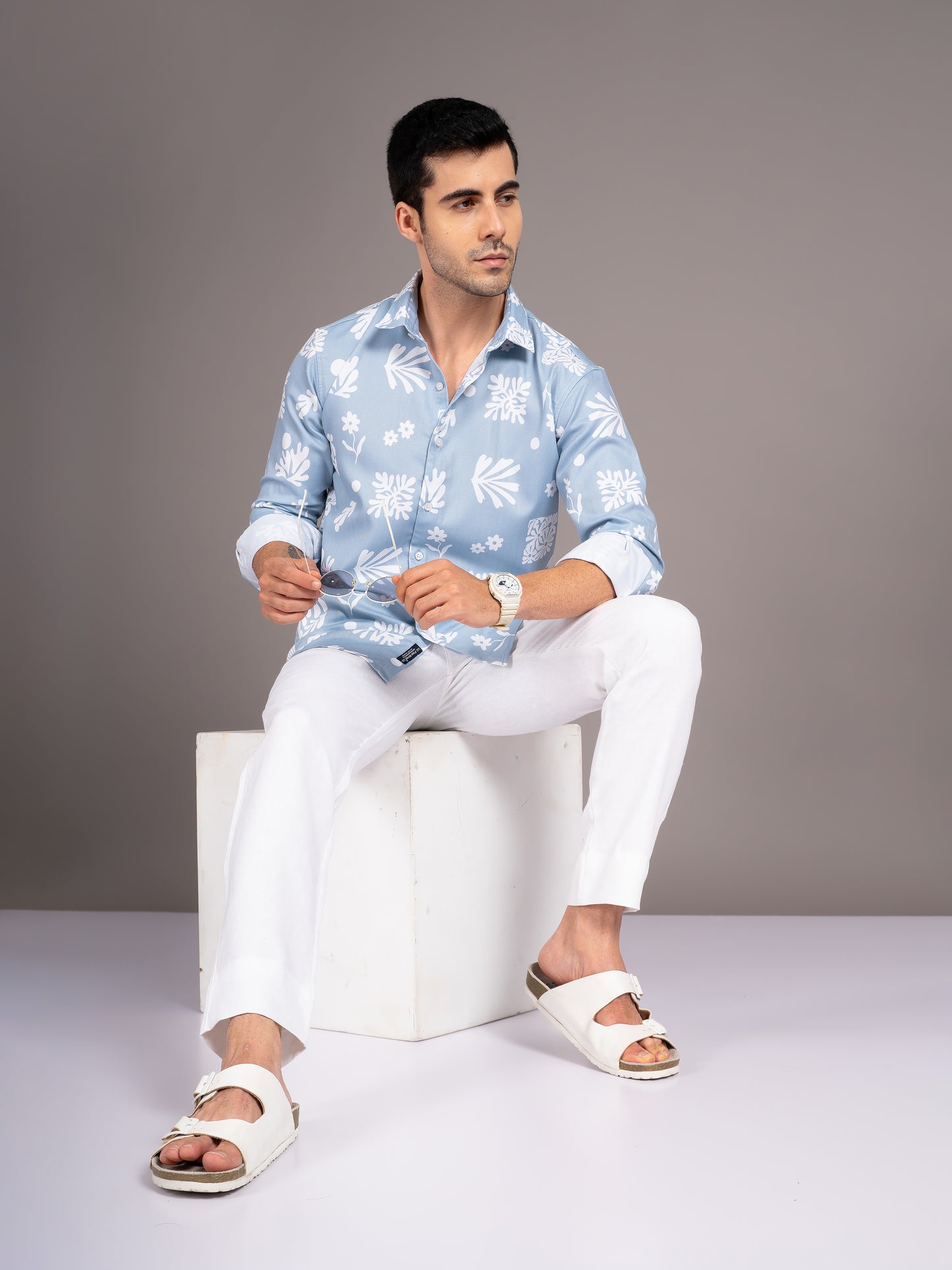 Briar Blue Floral Shirt