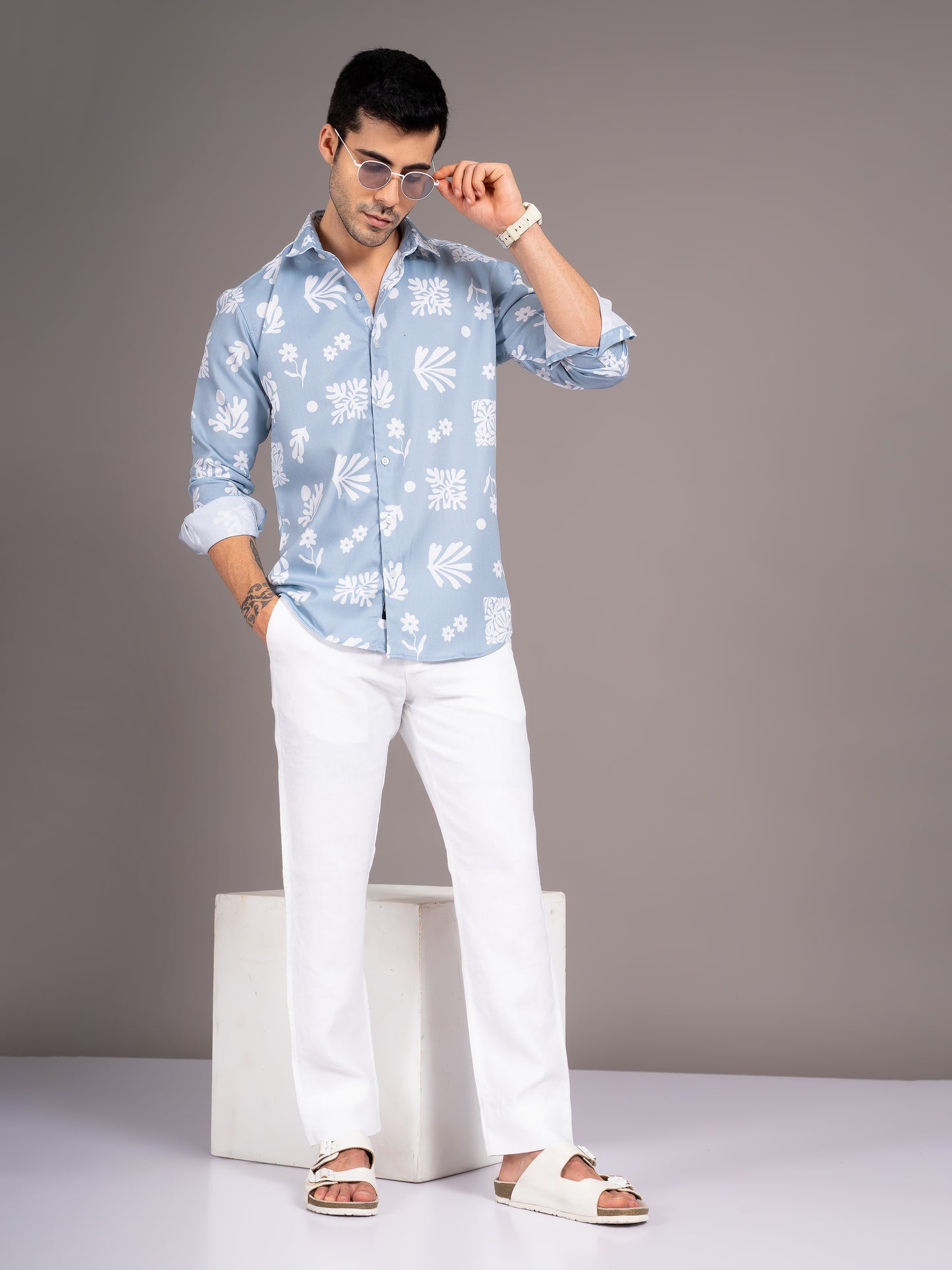 Briar Blue Floral Shirt