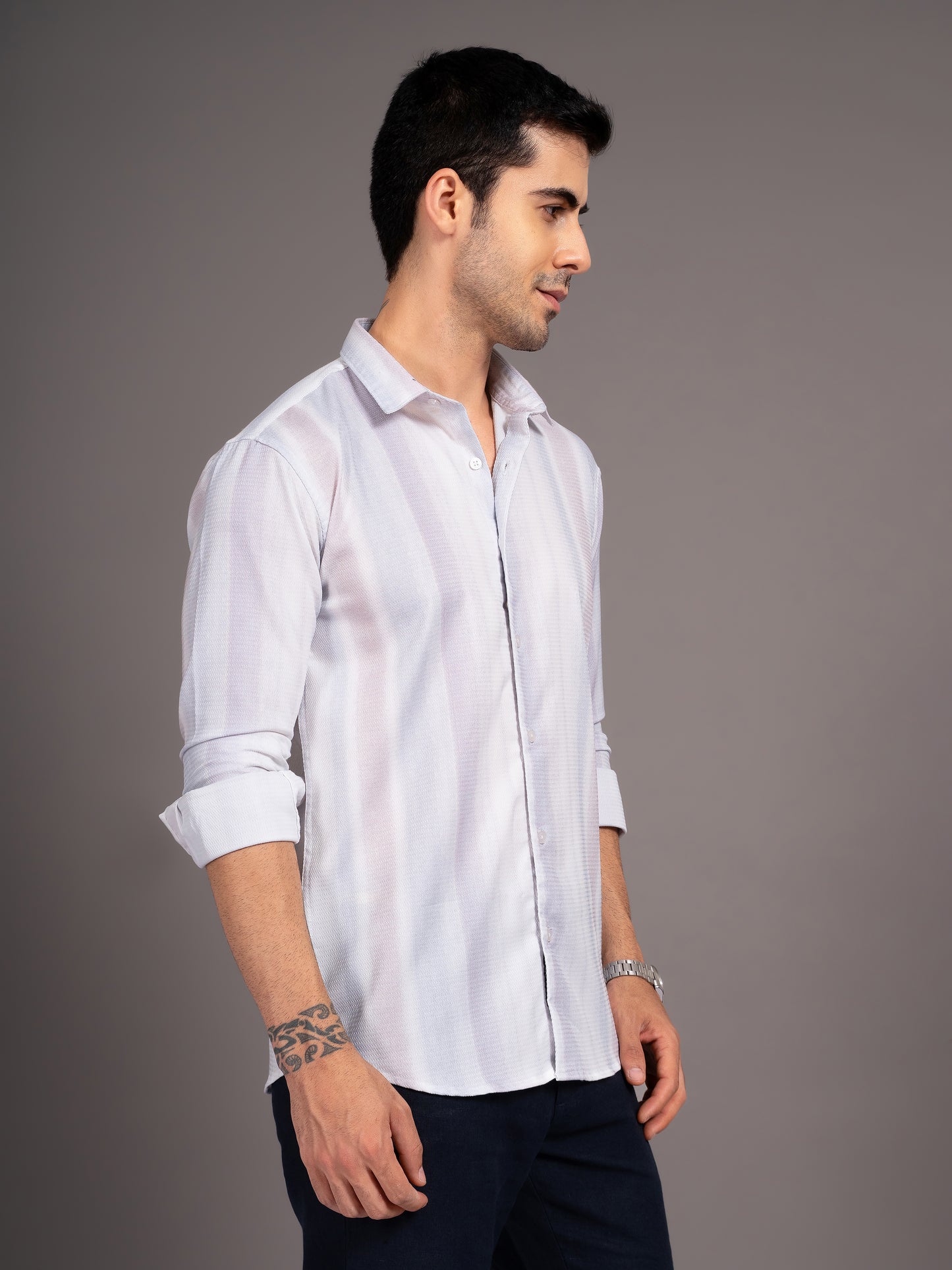 Strive White Striped Shirt