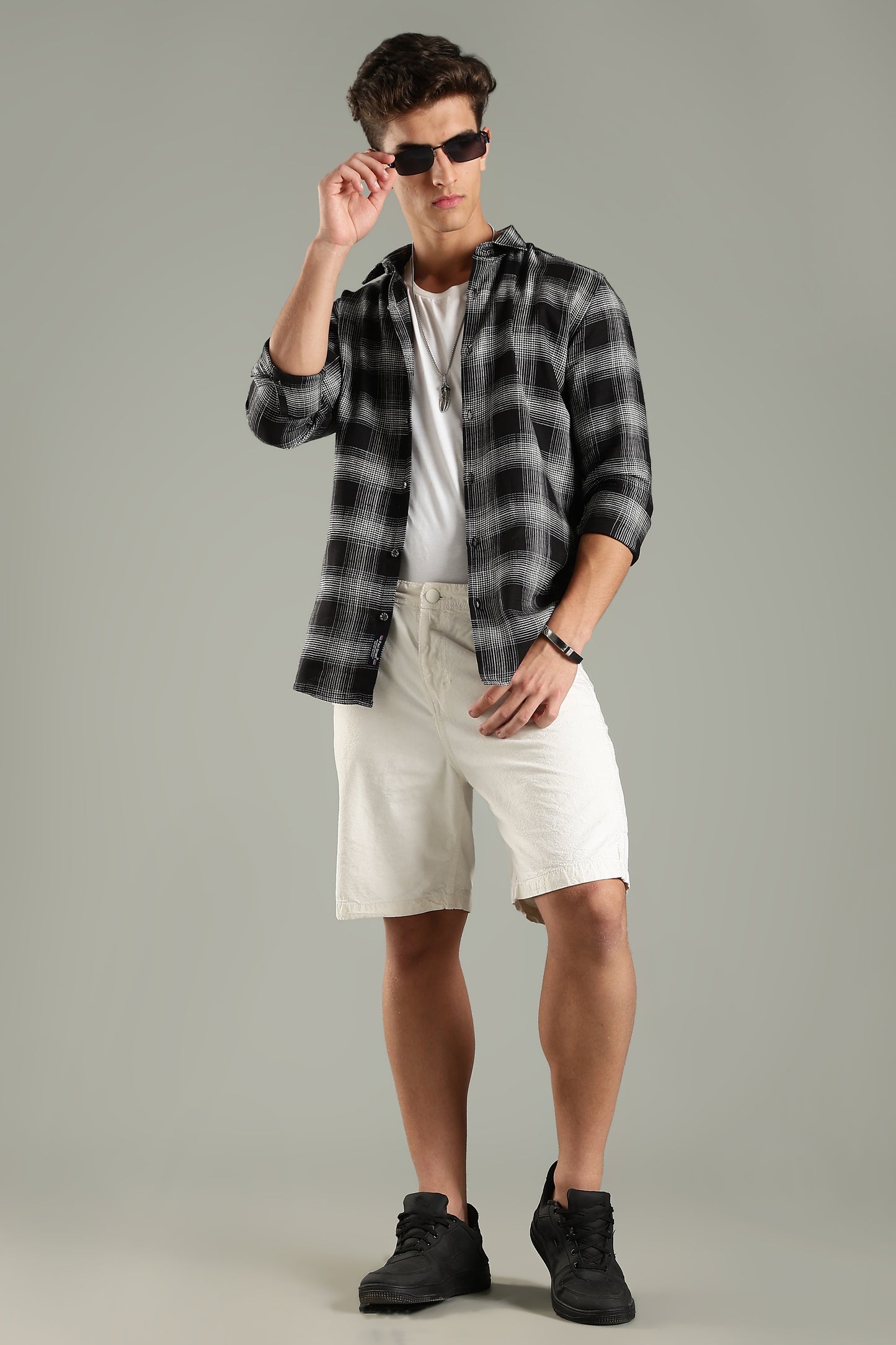 Gridle Black Checks Shirt