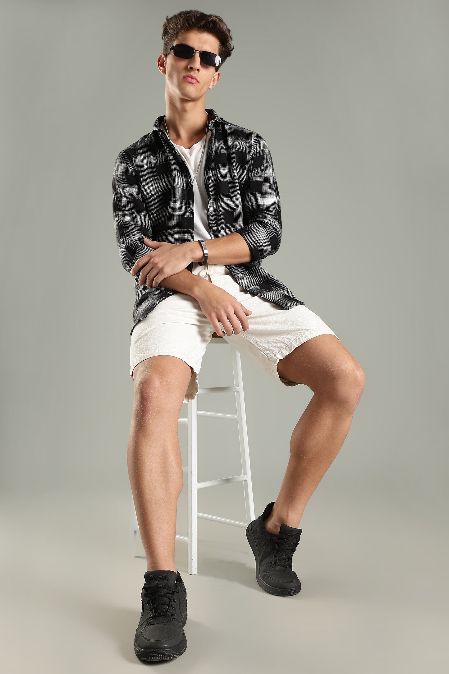 Gridle Black Checks Shirt