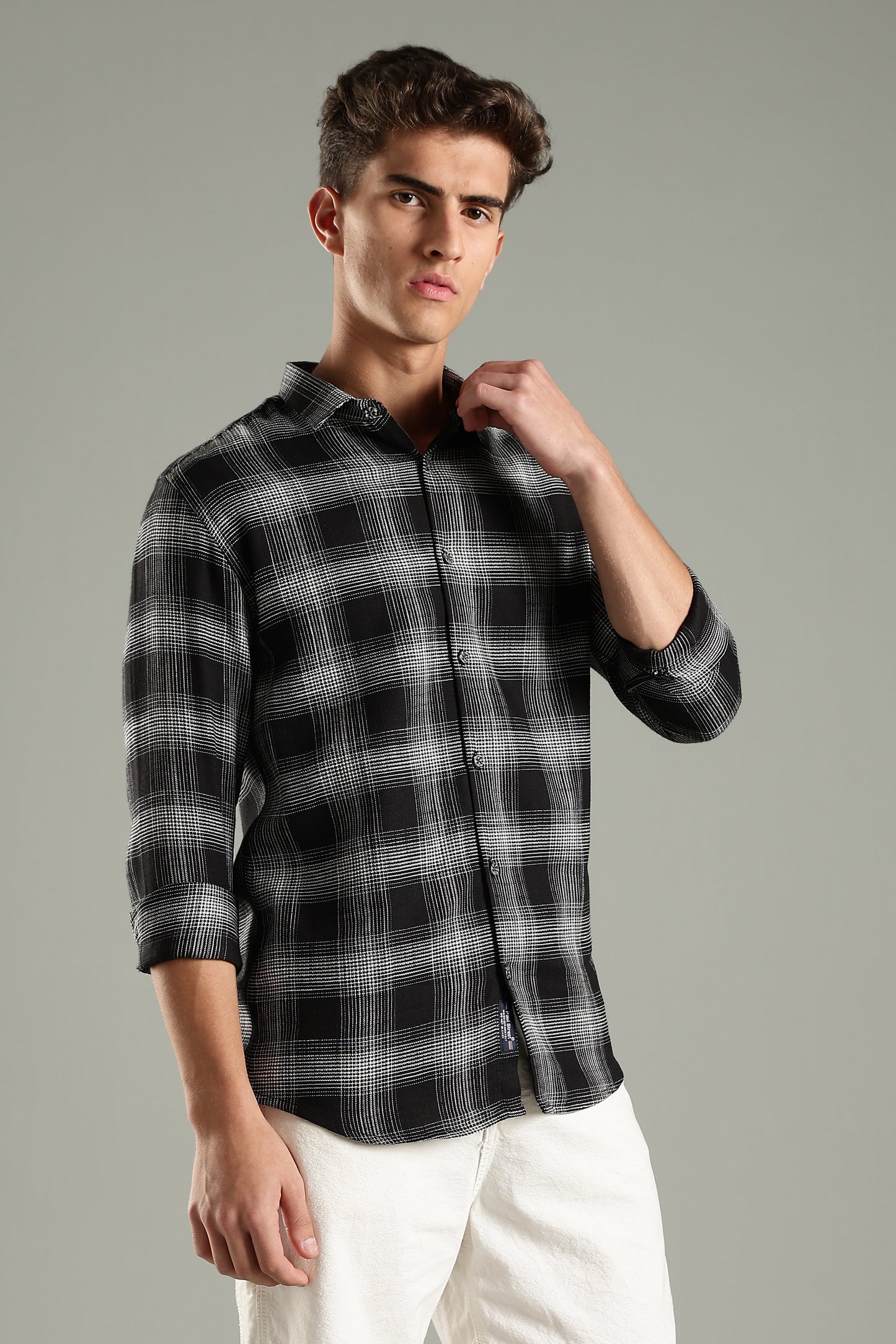 Gridle Black Checks Shirt