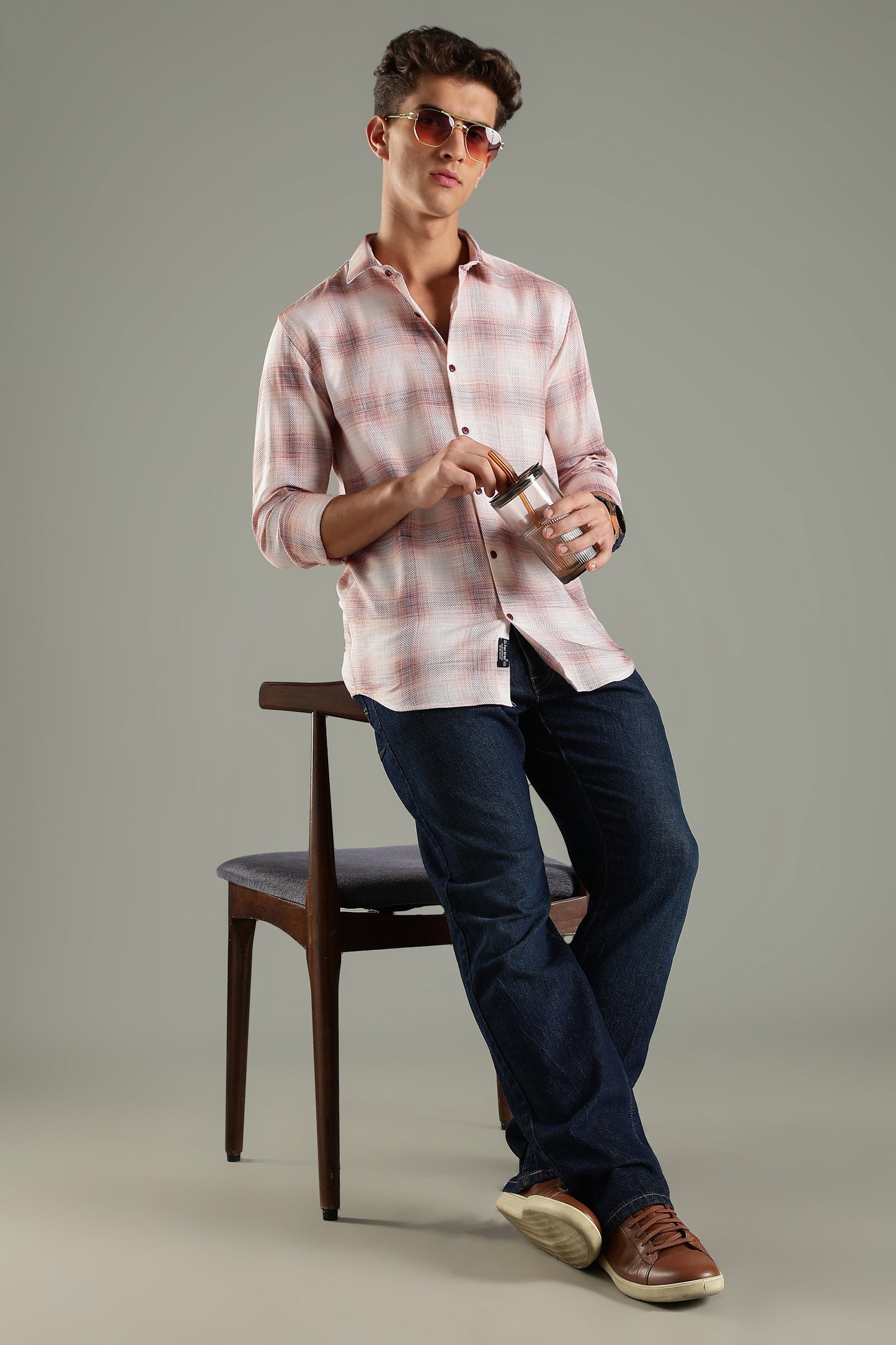 Lenoir Pink Checks Shirt