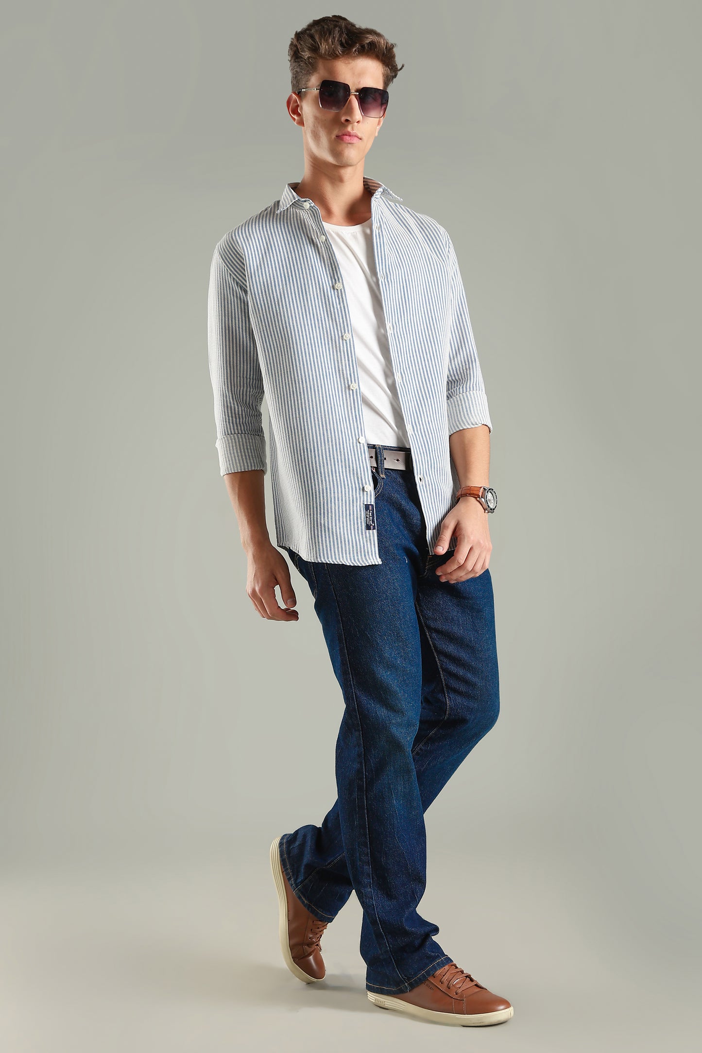 Looma Blue Stripes Shirt