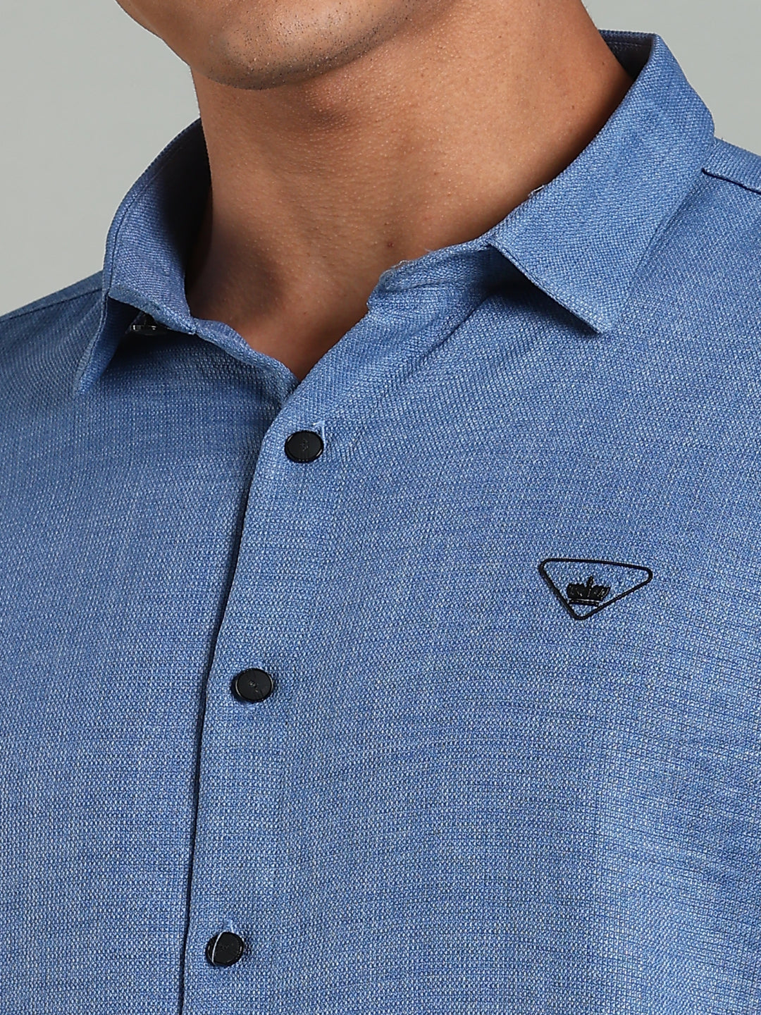 Striv Blue Solid Shirt
