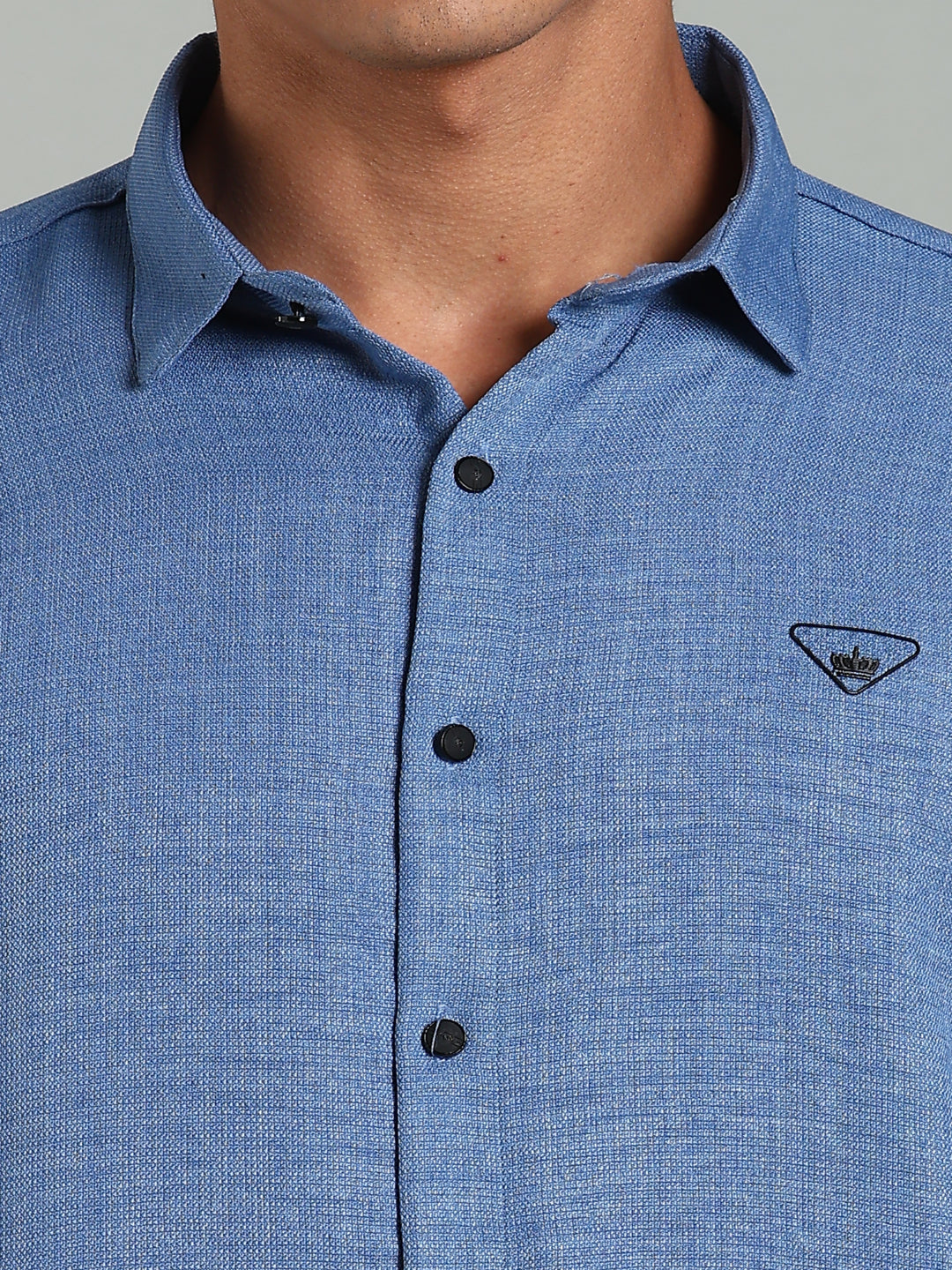 Striv Blue Solid Shirt