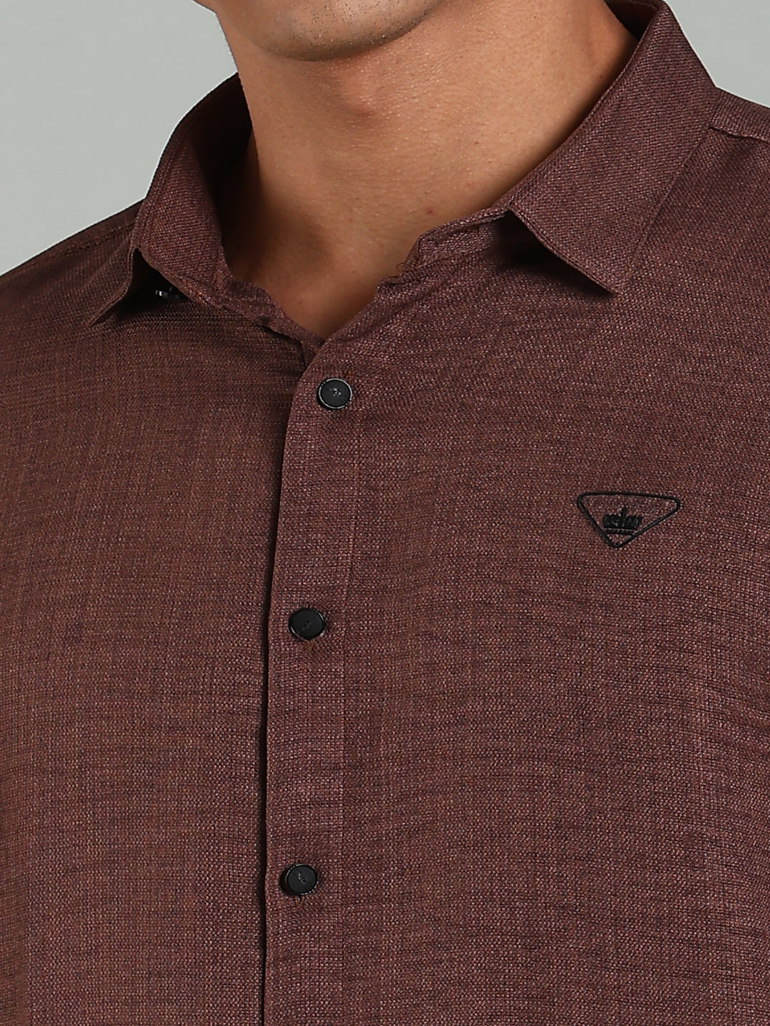 Striv Brown Solid Shirt