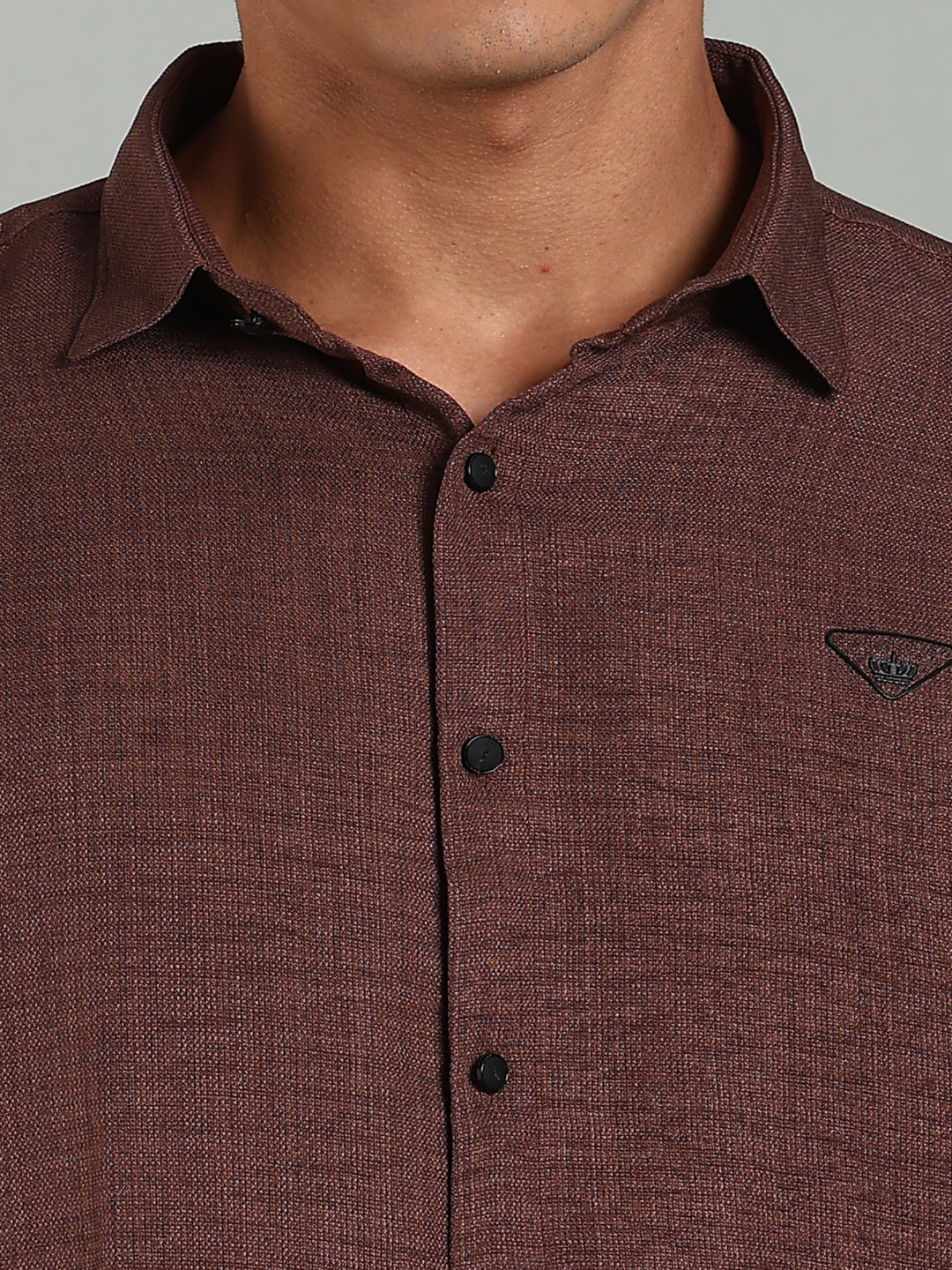Striv Brown Solid Shirt