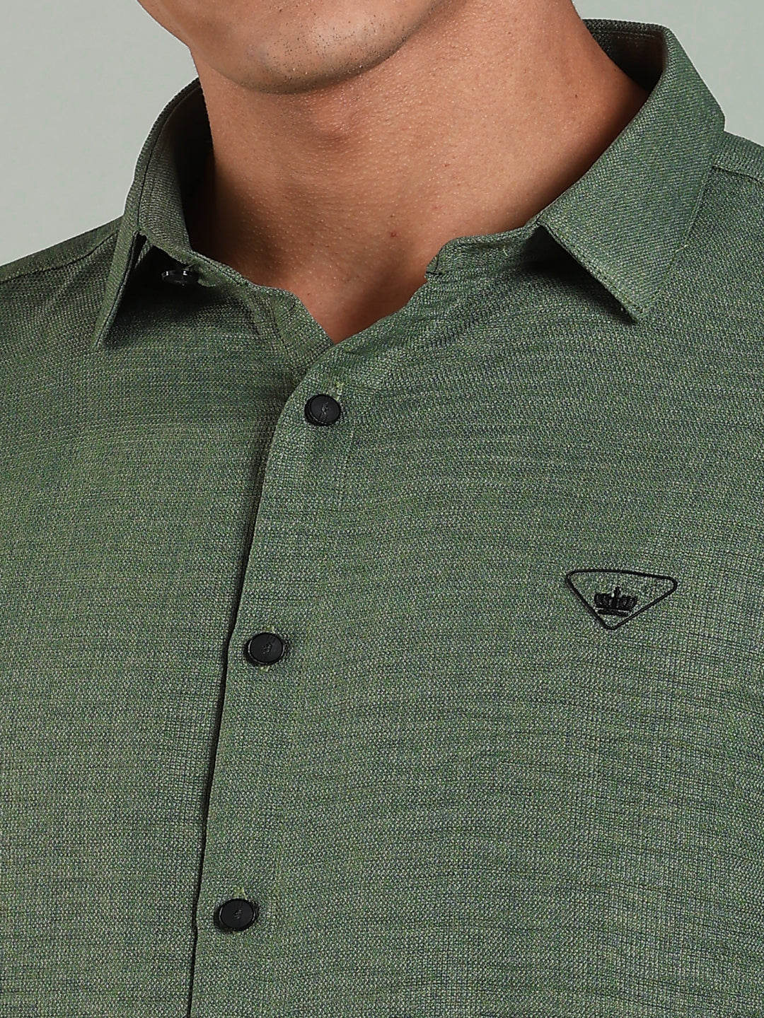 Striv Green Solid Shirt