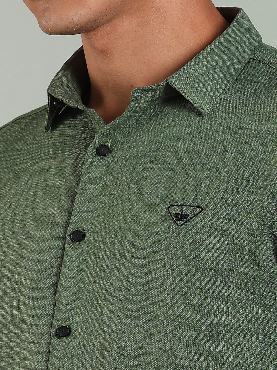 Striv Green Solid Shirt