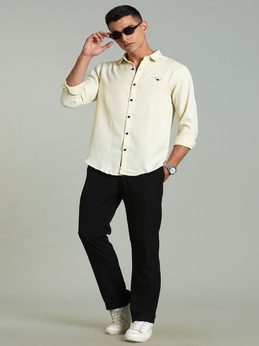 Yellow Striv Solid Shirt