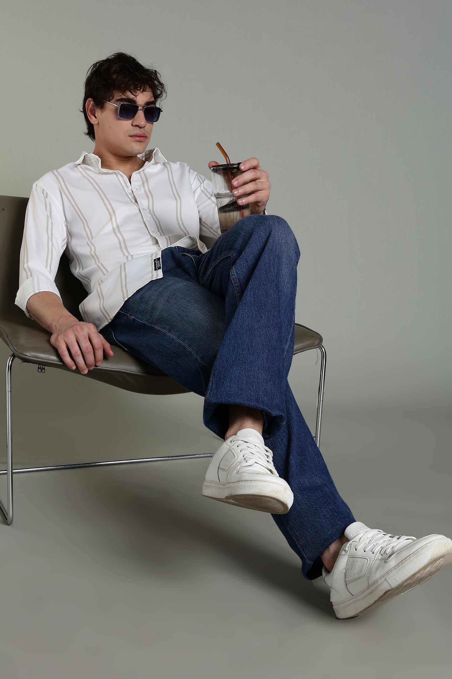 Stran White Striped Shirt