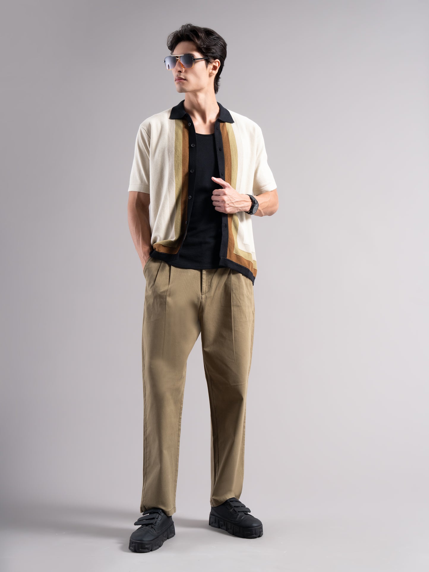 Aldren Beige Knit Shirt