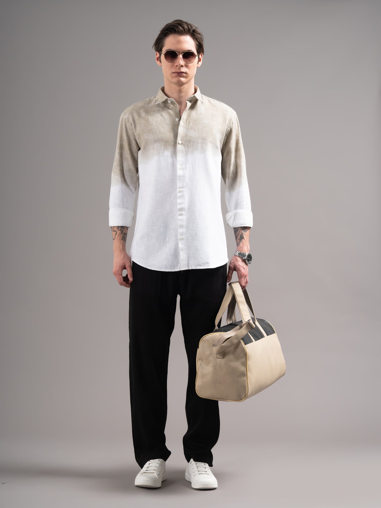 Calen Beige Ombre Shirt