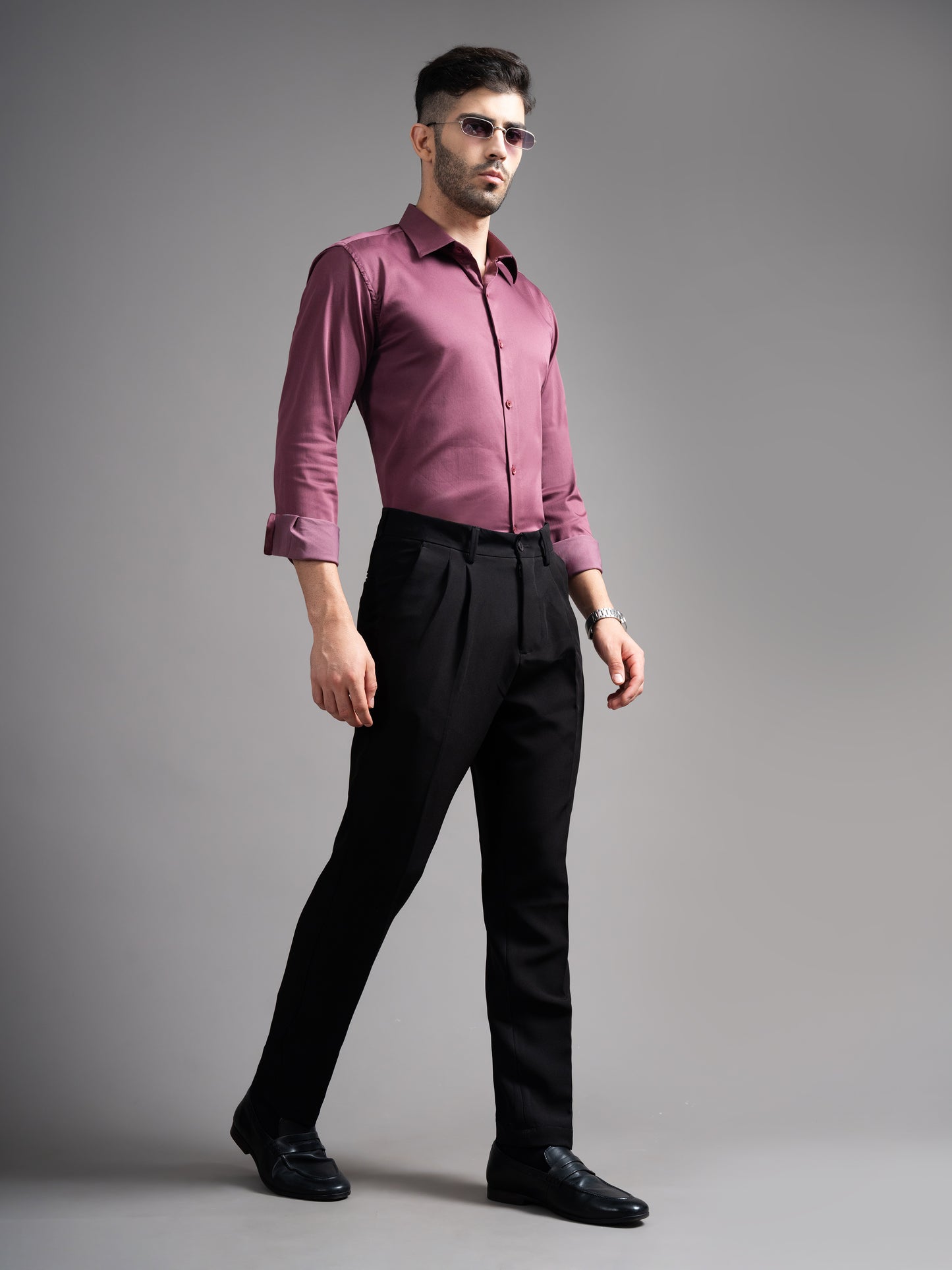 Garn Solid Wine Shirt