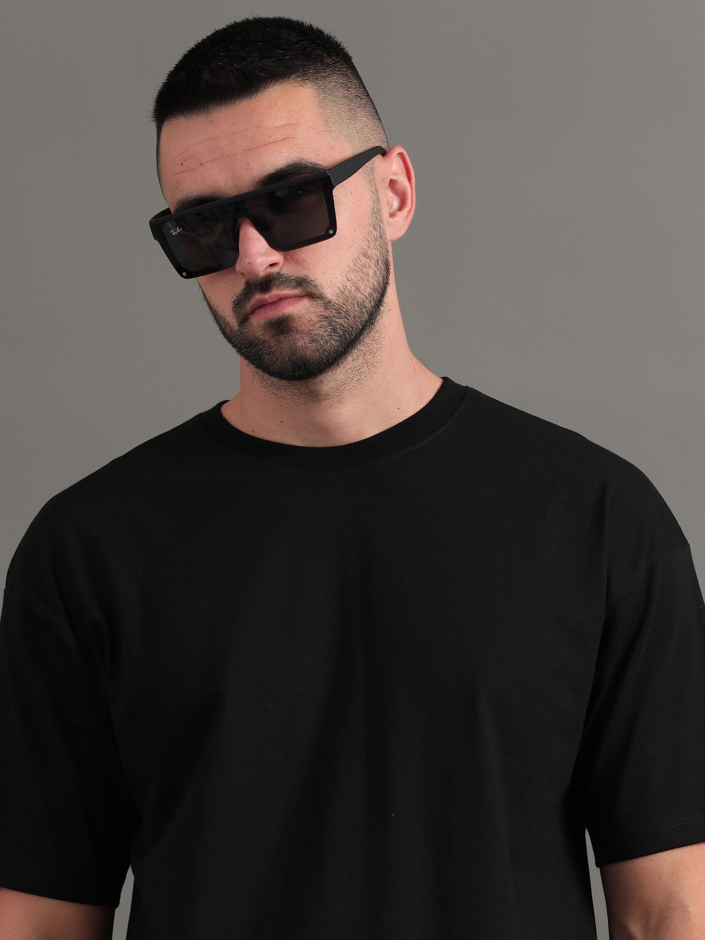 Chill & Relax Black Oversized T-Shirt