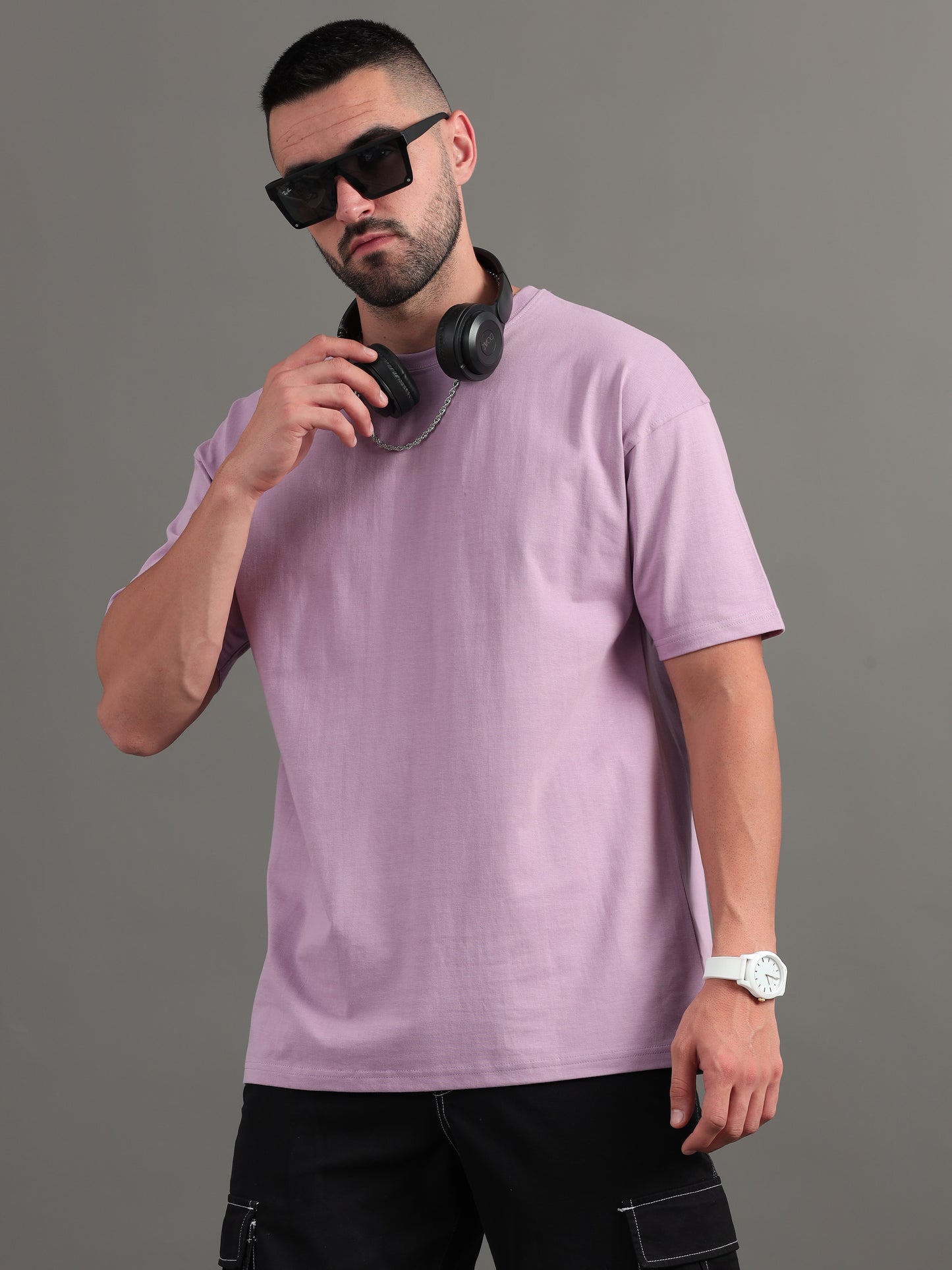 Not Alone Mauve Oversized T-Shirt