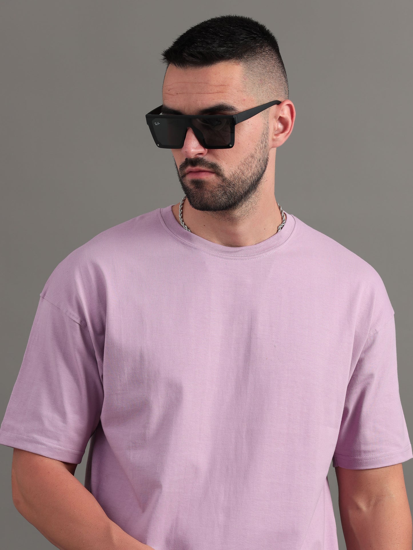 Not Alone Mauve Oversized T-Shirt
