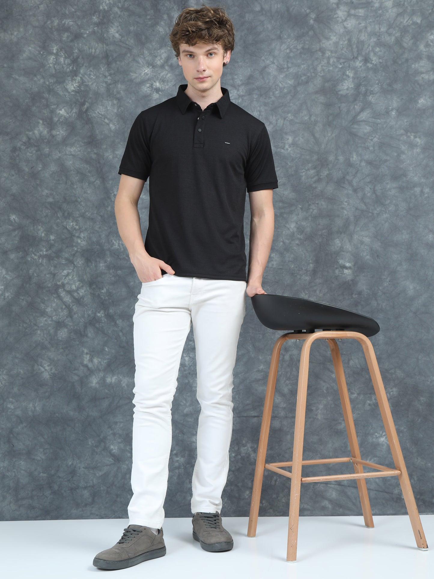 Cubic Polo Black T-Shirt
