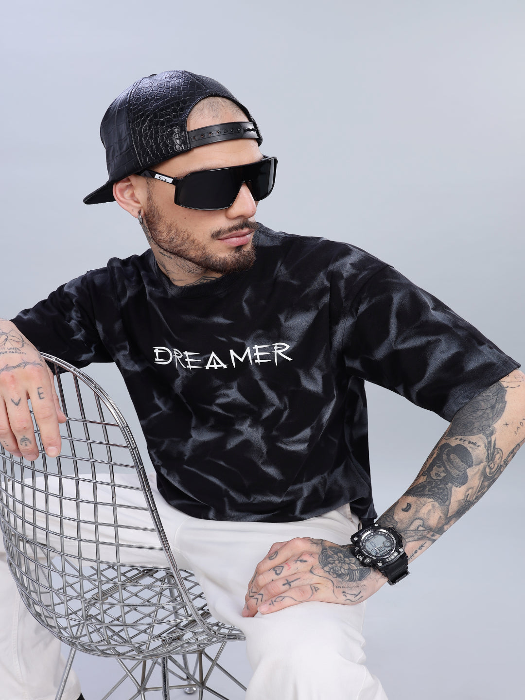 Dreamer Oversized Black T-Shirt
