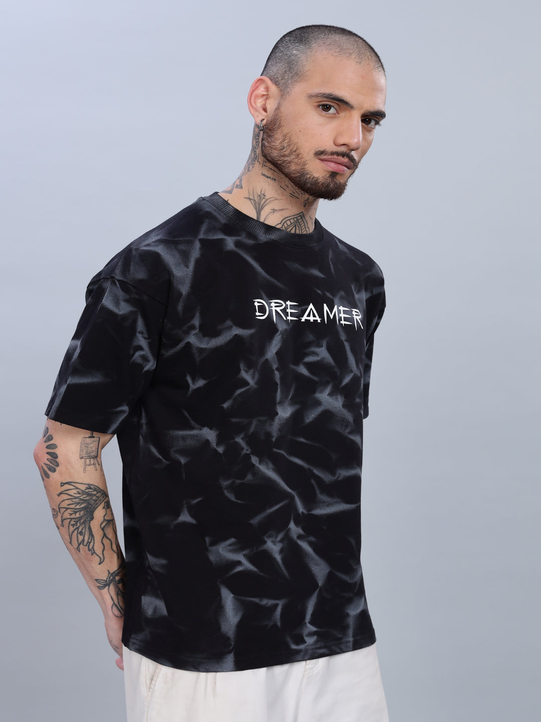 Dreamer Oversized Black T-Shirt