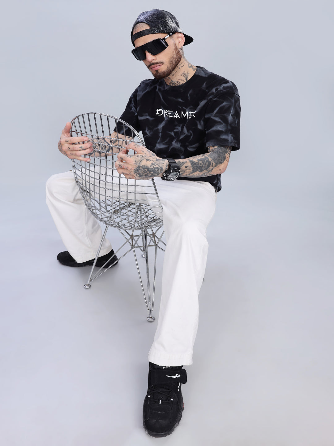 Dreamer Oversized Black T-Shirt