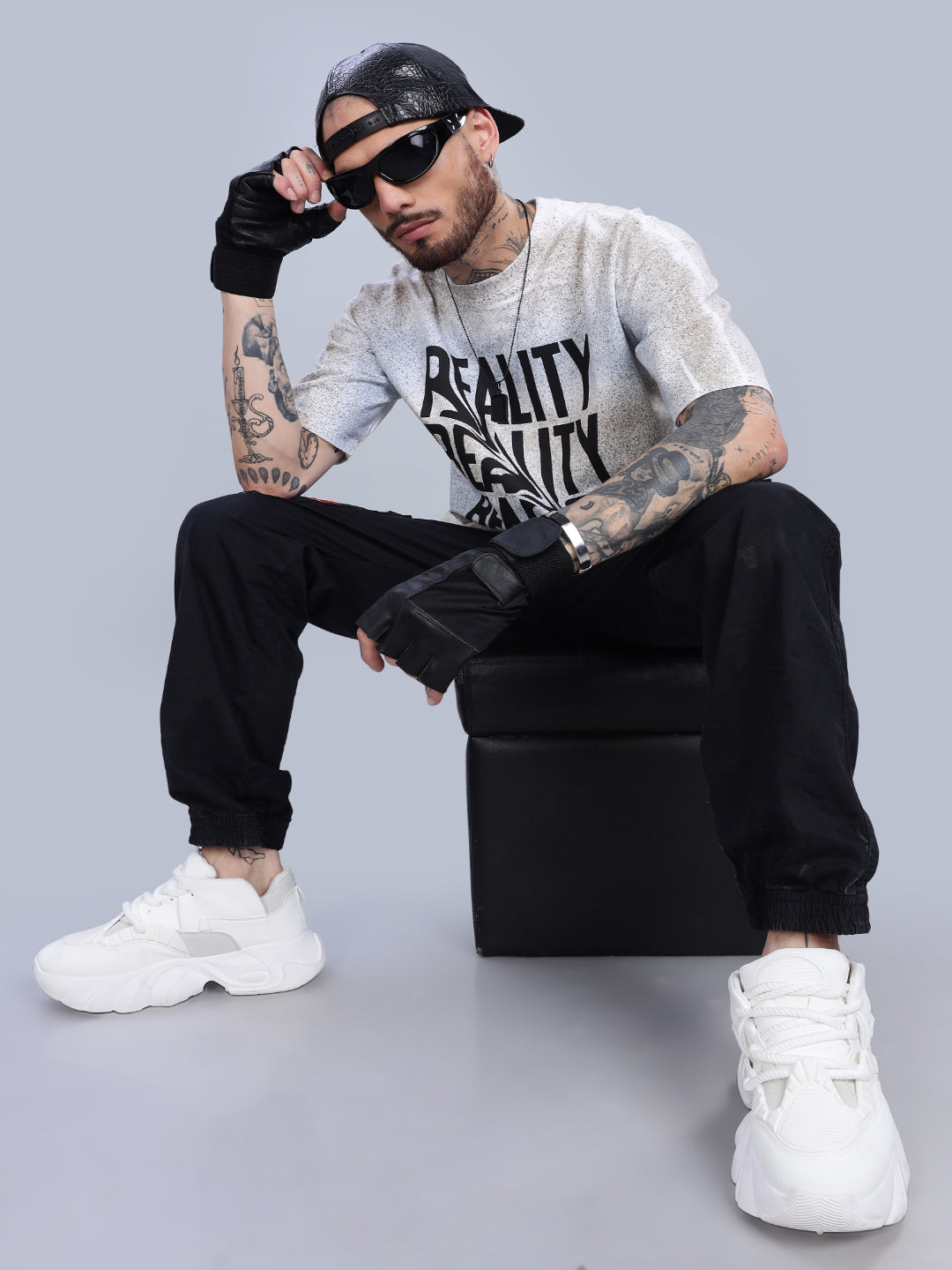 Reality Oversized Blue T-Shirt