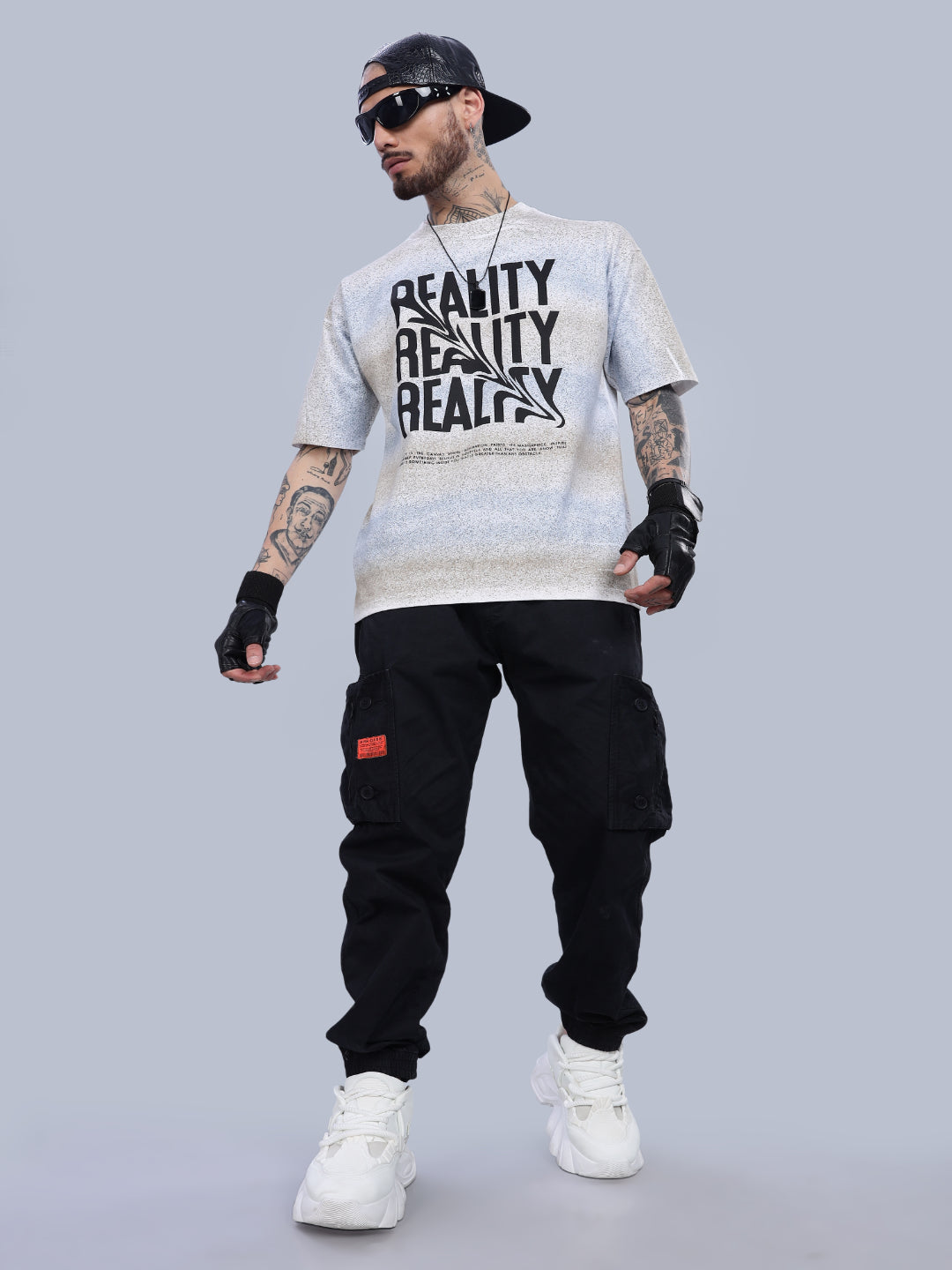 Reality Oversized Blue T-Shirt