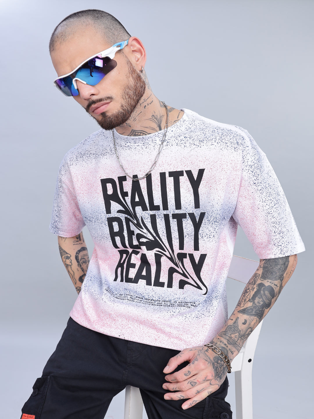 Reality Oversized Pink T-Shirt