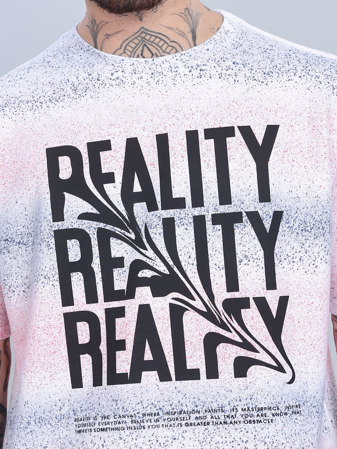 Reality Oversized Pink T-Shirt