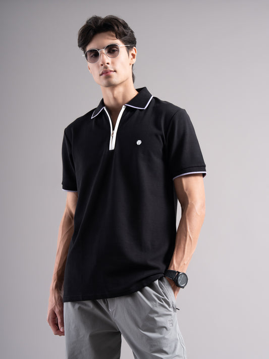 Aurel Black Polo T-Shirt