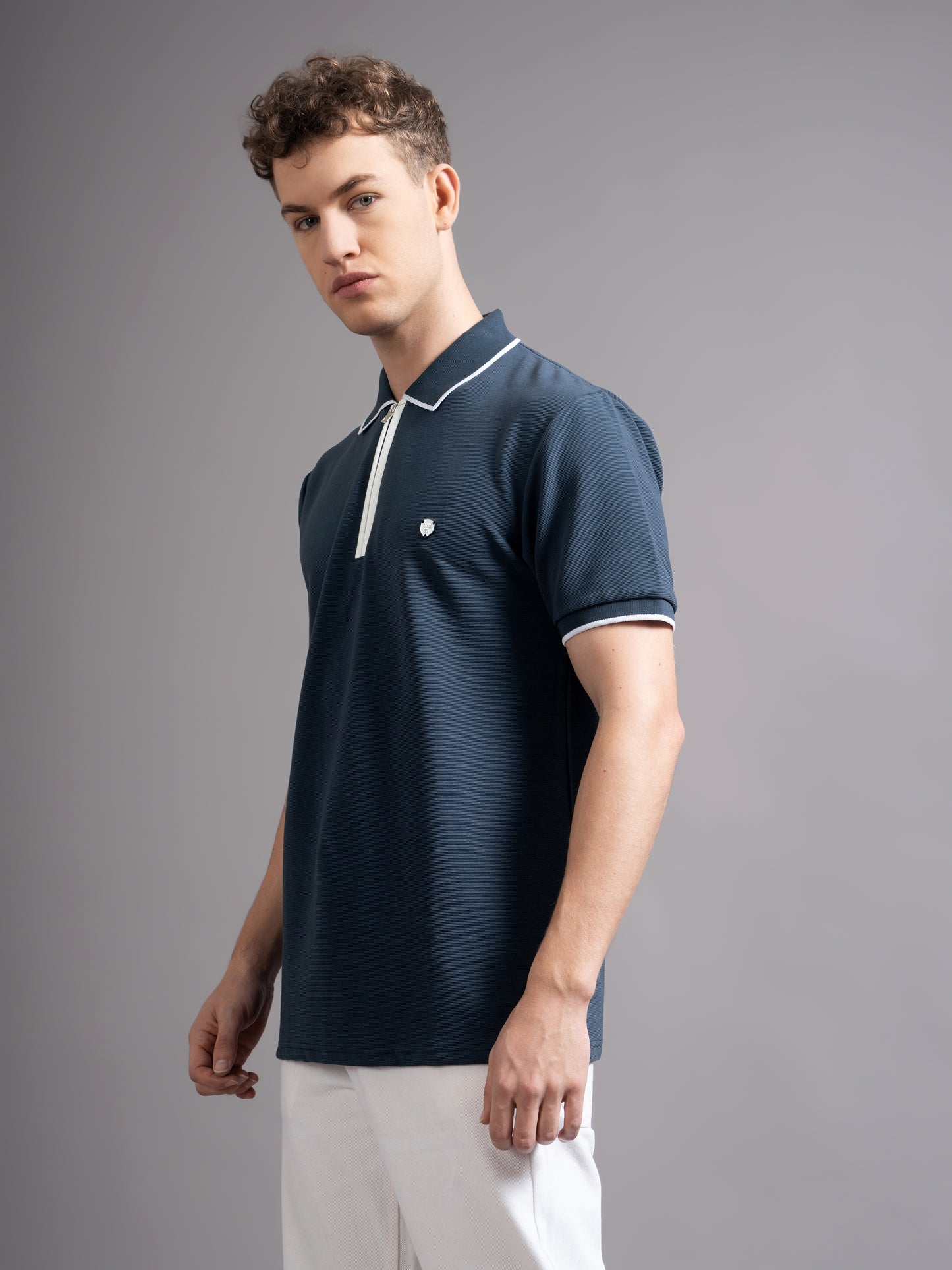Aurel Navy Polo T-Shirt